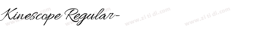 Kinescope Regular字体转换